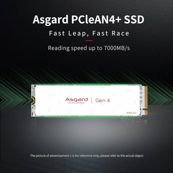 ⁦NVME Asgard SSD AN4 WHITE 1TB 7000 MB/s⁩ - الصورة ⁦2⁩